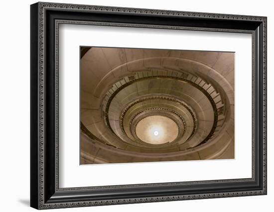 USA, Washington Dc. Supreme Court Building, Spiral Staircases-Charles Crust-Framed Photographic Print