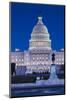 Usa, Washington Dc, Us Capitol, Dusk-Walter Bibikow-Mounted Photographic Print