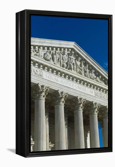 USA, Washington Dc, Us Supreme Court, Exterior-Walter Bibikow-Framed Premier Image Canvas