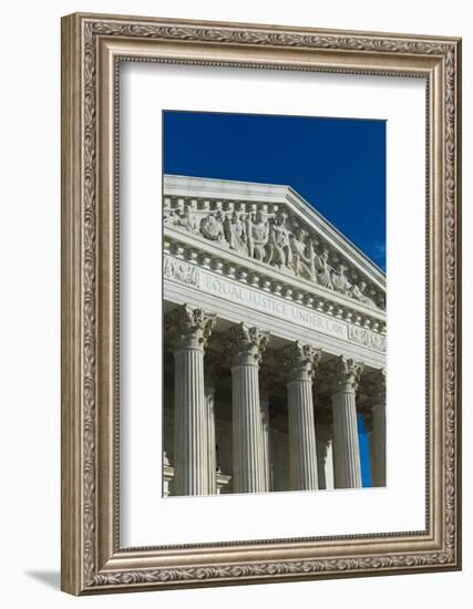 USA, Washington Dc, Us Supreme Court, Exterior-Walter Bibikow-Framed Photographic Print