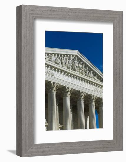 USA, Washington Dc, Us Supreme Court, Exterior-Walter Bibikow-Framed Photographic Print