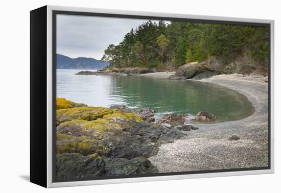 USA, Washington. Gravel Beach and Shore on Vendovi Island-Gary Luhm-Framed Premier Image Canvas