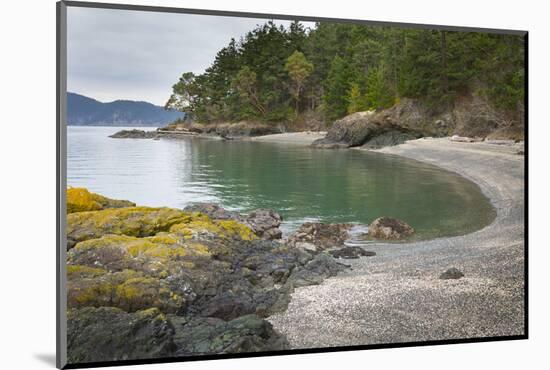 USA, Washington. Gravel Beach and Shore on Vendovi Island-Gary Luhm-Mounted Photographic Print