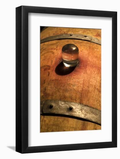 USA, Washington, Leavenworth. Barrel room in Washington winery.-Richard Duval-Framed Photographic Print