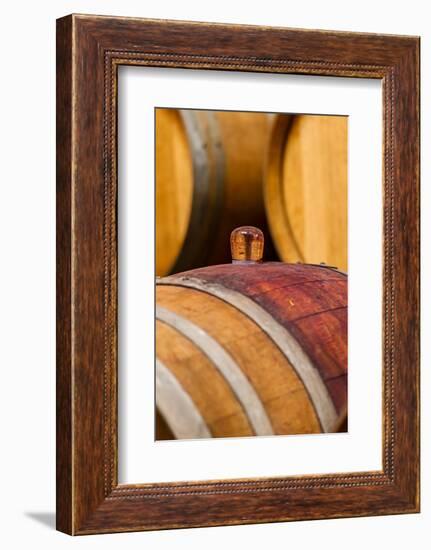 USA, Washington, Leavenworth. Glass Bung in Barrel Cellar-Richard Duval-Framed Photographic Print