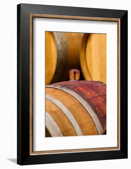 USA, Washington, Leavenworth. Glass Bung in Barrel Cellar-Richard Duval-Framed Photographic Print