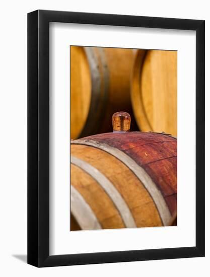 USA, Washington, Leavenworth. Glass Bung in Barrel Cellar-Richard Duval-Framed Photographic Print