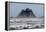 USA. Washington, Olympic NP. Sea stacks along the coast at Cape Alava.-Steve Kazlowski-Framed Premier Image Canvas