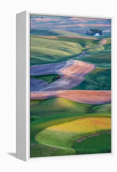 USA, Washington. Patterns and Colors of the Palouse Region-Jaynes Gallery-Framed Premier Image Canvas