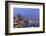 USA, Washington, Seattle. Night Time Skyline from Pier 66-Brent Bergherm-Framed Photographic Print