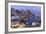 USA, Washington, Seattle. Night Time Skyline from Pier 66-Brent Bergherm-Framed Photographic Print