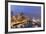 USA, Washington, Seattle. Night Time Skyline from Pier 66-Brent Bergherm-Framed Photographic Print