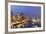 USA, Washington, Seattle. Night Time Skyline from Pier 66-Brent Bergherm-Framed Photographic Print