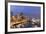 USA, Washington, Seattle. Night Time Skyline from Pier 66-Brent Bergherm-Framed Photographic Print