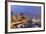 USA, Washington, Seattle. Night Time Skyline from Pier 66-Brent Bergherm-Framed Photographic Print