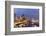 USA, Washington, Seattle. Night Time Skyline from Pier 66-Brent Bergherm-Framed Photographic Print