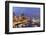 USA, Washington, Seattle. Night Time Skyline from Pier 66-Brent Bergherm-Framed Photographic Print