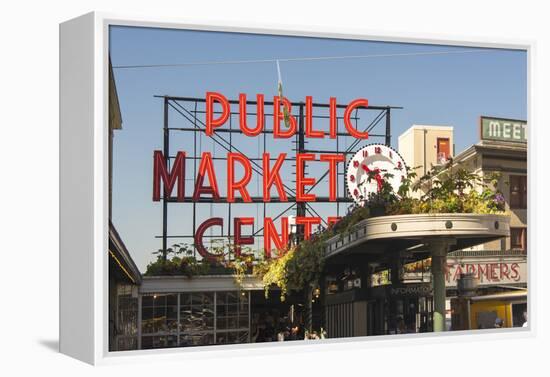 USA, Washington, Seattle. Pike Place Market Built in 1907-Trish Drury-Framed Premier Image Canvas