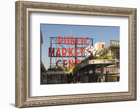 USA, Washington, Seattle. Pike Place Market Built in 1907-Trish Drury-Framed Photographic Print