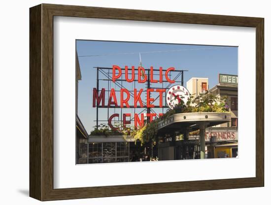 USA, Washington, Seattle. Pike Place Market Built in 1907-Trish Drury-Framed Photographic Print