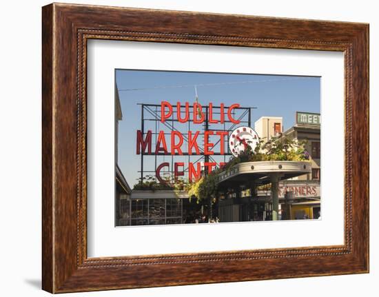 USA, Washington, Seattle. Pike Place Market Built in 1907-Trish Drury-Framed Photographic Print