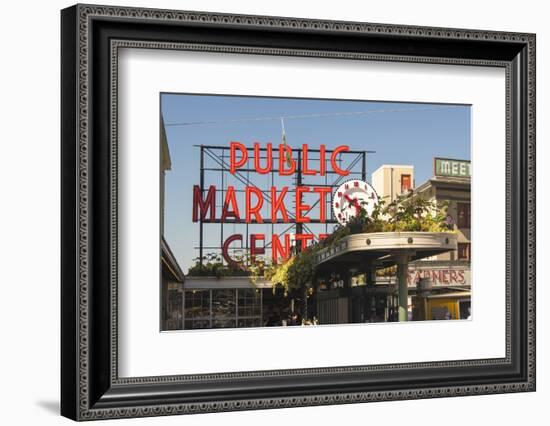 USA, Washington, Seattle. Pike Place Market Built in 1907-Trish Drury-Framed Photographic Print