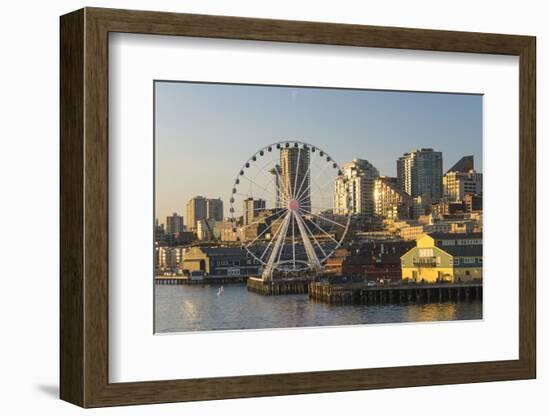 USA, Washington, Seattle. Seattle Great Wheel at Pier 57-Trish Drury-Framed Photographic Print