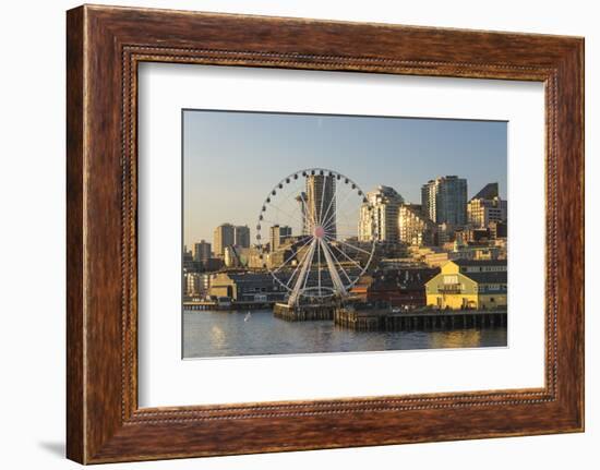 USA, Washington, Seattle. Seattle Great Wheel at Pier 57-Trish Drury-Framed Photographic Print