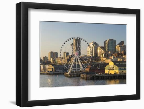 USA, Washington, Seattle. Seattle Great Wheel at Pier 57-Trish Drury-Framed Photographic Print