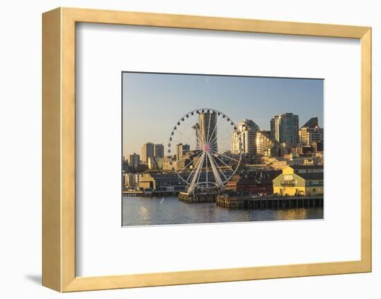 USA, Washington, Seattle. Seattle Great Wheel at Pier 57-Trish Drury-Framed Photographic Print