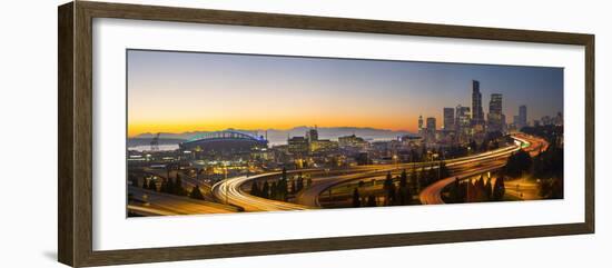 USA, Washington. Seattle Skyline Near the 12th Street Bridge-Gary Luhm-Framed Photographic Print