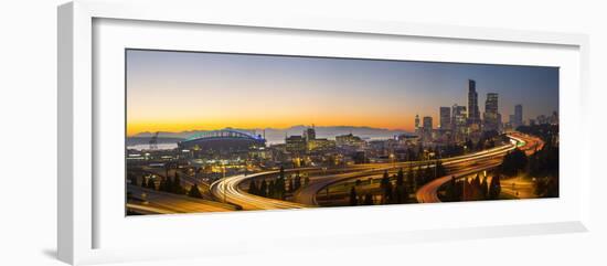 USA, Washington. Seattle Skyline Near the 12th Street Bridge-Gary Luhm-Framed Photographic Print