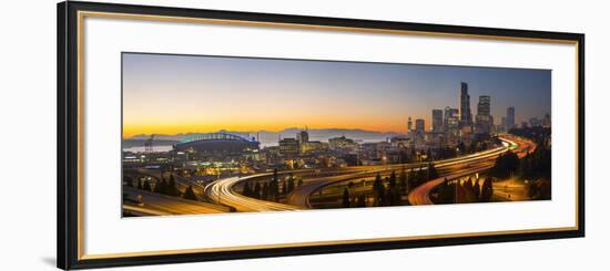 USA, Washington. Seattle Skyline Near the 12th Street Bridge-Gary Luhm-Framed Photographic Print