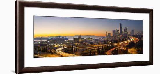 USA, Washington. Seattle Skyline Near the 12th Street Bridge-Gary Luhm-Framed Photographic Print