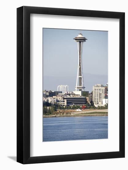 USA, Washington, Seattle. Space Needle with Olympic Sculpture Park-Trish Drury-Framed Photographic Print