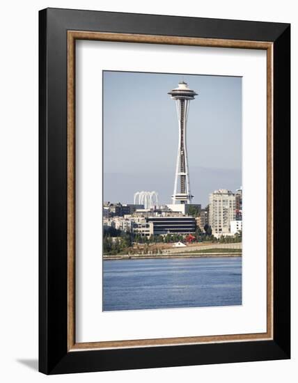 USA, Washington, Seattle. Space Needle with Olympic Sculpture Park-Trish Drury-Framed Photographic Print