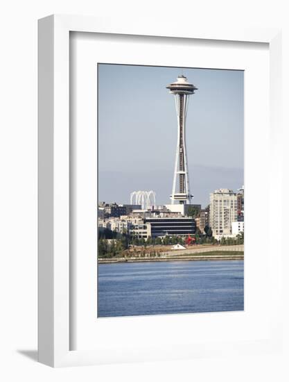 USA, Washington, Seattle. Space Needle with Olympic Sculpture Park-Trish Drury-Framed Photographic Print