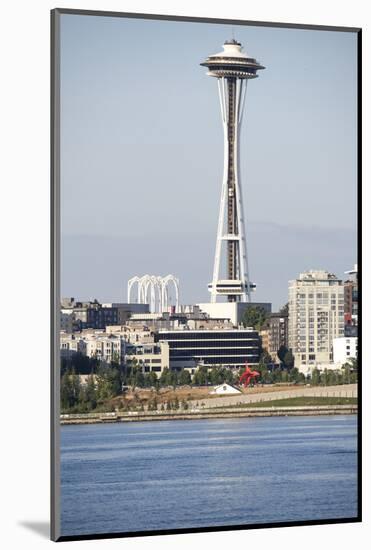 USA, Washington, Seattle. Space Needle with Olympic Sculpture Park-Trish Drury-Mounted Photographic Print