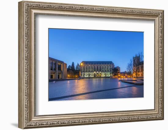 USA, Washington, Seattle, University of Washington Campus at Dawn-Rob Tilley-Framed Photographic Print