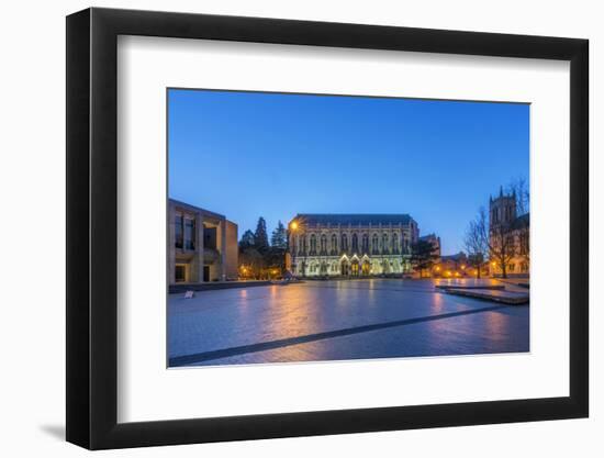 USA, Washington, Seattle, University of Washington Campus at Dawn-Rob Tilley-Framed Photographic Print