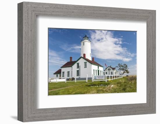 USA, Washington, Sequim, Dungeness Spit. Dungeness Spit Lighthouse-Trish Drury-Framed Photographic Print