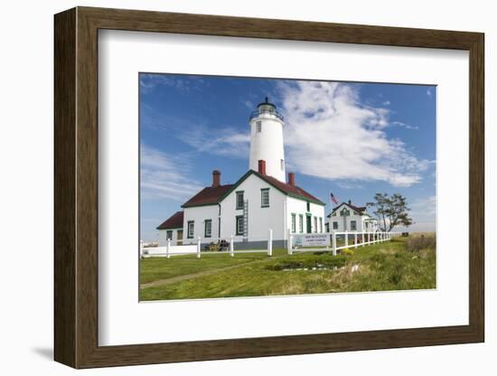 USA, Washington, Sequim, Dungeness Spit. Dungeness Spit Lighthouse-Trish Drury-Framed Photographic Print