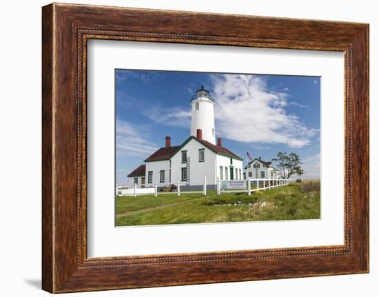 USA, Washington, Sequim, Dungeness Spit. Dungeness Spit Lighthouse-Trish Drury-Framed Photographic Print