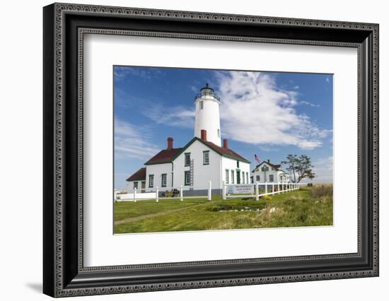 USA, Washington, Sequim, Dungeness Spit. Dungeness Spit Lighthouse-Trish Drury-Framed Photographic Print