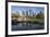 USA, Washington State, Bellevue. Downtown Park and skyline.-Merrill Images-Framed Photographic Print