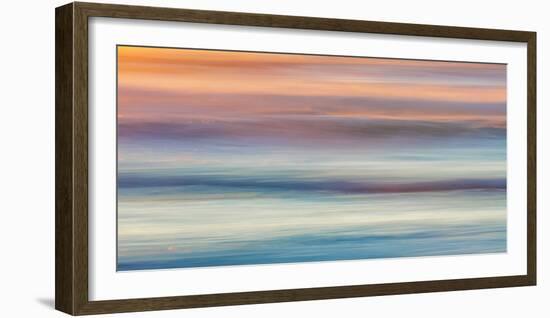 USA, Washington State, Cape Disappointment State Park. Abstract of sunset and ocean.-Jaynes Gallery-Framed Photographic Print