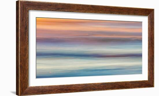 USA, Washington State, Cape Disappointment State Park. Abstract of sunset and ocean.-Jaynes Gallery-Framed Photographic Print