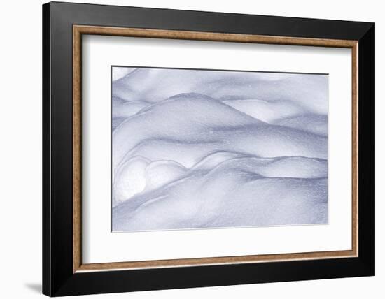 USA, Washington State, Cle Elum, Kittitas County. Snow mounds in winter.-Julie Eggers-Framed Photographic Print