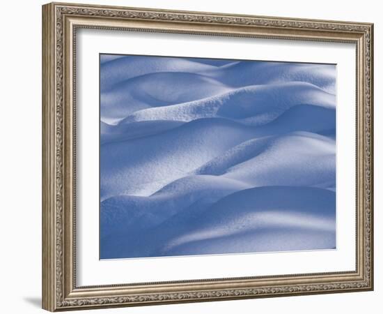 USA, Washington State, Cle Elum, Kittitas County. Snow mounds in winter.-Julie Eggers-Framed Photographic Print