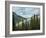 Usa, Washington State, Crystal Mountain. Rainbow in valley through trees.-Merrill Images-Framed Photographic Print